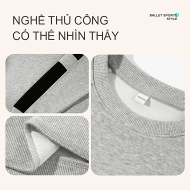 Áo Sweater bé trai nỉ tay chắp vá thoải mái, in máy bay giấy – chỉ 210.000₫