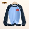 Áo Sweater Bé Trai Thời Trang Màu Trẻ Em In Cờ Việt Nam Thoải Mái, Giá 226.800₫