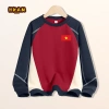 Áo Sweater Bé Trai Thời Trang Màu Trẻ Em In Cờ Việt Nam Thoải Mái, Giá 226.800₫ 8