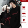 Áo sweater boxy nỉ bông Cặp Đôi LOVE‑YOU - RTOML, chính hãng, chỉ 119.999₫