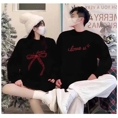 Áo sweater boxy nỉ bông Cặp Đôi LOVE‑YOU - RTOML, chính hãng, chỉ 119.999₫