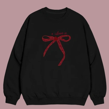 Áo sweater boxy nỉ bông Cặp Đôi LOVE‑YOU - RTOML, chính hãng, chỉ 119.999₫
