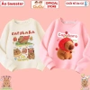 Áo Sweater Capybara CIUCIU Bé Trai & Gái, Nỉ Thu Đông, Vải Da Cá Co Dãn, 160k 2