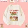 Áo Sweater Capybara CIUCIU Bé Trai & Gái, Nỉ Thu Đông, Vải Da Cá Co Dãn, 160k 5