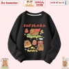 Áo Sweater Capybara CIUCIU Bé Trai & Gái, Nỉ Thu Đông, Vải Da Cá Co Dãn, 160k 7