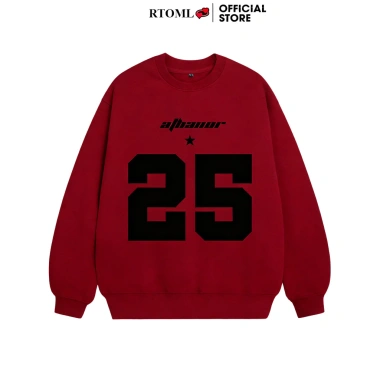 Áo Sweater Dáng Rộng RTOML Nỉ Bông Xám Tiêu Mẫu 25 320GSM - Giá 69k
