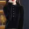 Áo Sweater Dệt Kim Cổ Tròn Dáng Rộng - Thời Trang Xuân Thu Nữ 40-90kg Giá 191k 6