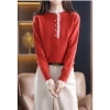 Áo Sweater Dệt Kim Cổ Tròn Dáng Rộng - Thời Trang Xuân Thu Nữ 40-90kg Giá 191k 9