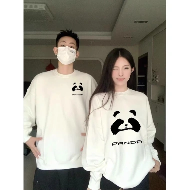 Áo Sweater Đôi Nam Nữ In Gấu Panda - Nỉ Bông Cao Cấp, Form Unisex, Giá 145.000₫