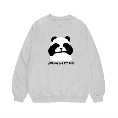 Áo Sweater Đôi Nam Nữ In Gấu Panda - Nỉ Bông Cao Cấp, Form Unisex, Giá 145.000₫