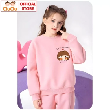 Áo Sweater Em Bé Việt Nam CIUCIU KID Nỉ Da Cá Cổ Tròn Dày Dặn, ấm áp, mềm mại cho bé trai, bé gái - Giá chỉ 160.000₫ 9