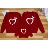 Áo sweater gia đình 3 người mẫu trái tim, nỉ bông dày ấm, size 6‑90kg, giảm giá 60.000đ, siêu ấm cho mùa thu đông, độ bền cao, dễ giặt 5