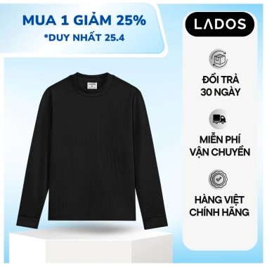 Áo Sweater Nam Dài Tay LADOS-19.259 Thun Gân Co Giãn, Màu Trơn Thanh Lịch 169k