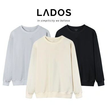 Áo Sweater Nam Dài Tay LADOS-19.259 Thun Gân Co Giãn, Màu Trơn Thanh Lịch 169k