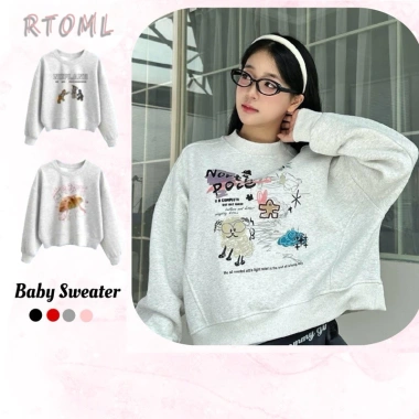 Áo Sweater Nam Nữ 2.026 RTOML - Họa Tiết Hoạt Hình, Vải Dày 380GSM Không Rụng Lông, Giá 119.999₫