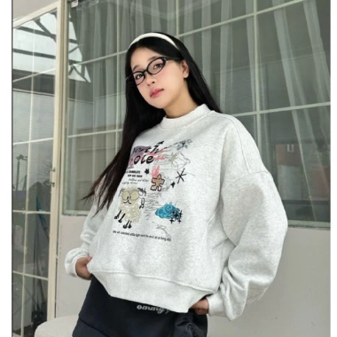 Áo Sweater Nam Nữ 2.026 RTOML - Họa Tiết Hoạt Hình, Vải Dày 380GSM Không Rụng Lông, Giá 119.999₫