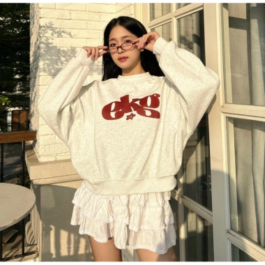 Áo Sweater Nam Nữ Dáng Ngắn Nỉ 2 Da In Chữ EKG RTOML Giao Hàng 24h Giá 119.999 2