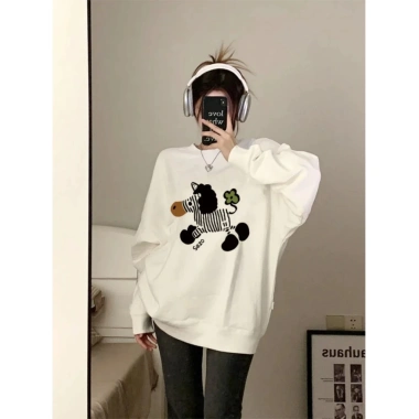 Áo Sweater Nam Nữ In Hình Ngựa Vằn Siêu Cute - Áo Đôi Couple Giá 149k Giảm Giá 6