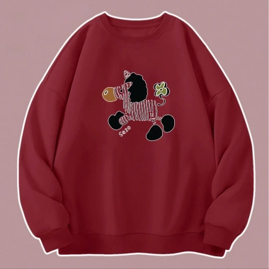 Áo Sweater Nam Nữ In Hình Ngựa Vằn Siêu Cute - Áo Đôi Couple Giá 149k Giảm Giá 9