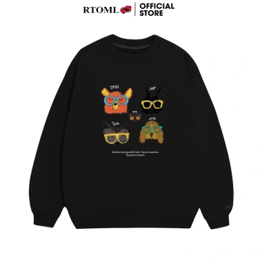 Áo Sweater Nam Nữ Nỉ Lót Lông 320GSM RTOML ANIMALS - Giao Hàng 24h - 119.999₫