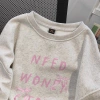 Áo sweater nơ nữ xám tiêu dài tay, cổ tròn lông cừu mùa đông Hàn Quốc - 119.999 VND 2