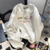 Áo Sweater Nữ 2.025 Xám Nhạt In Mèo Cartoon Dễ Thương Oversize Unisex 320GSM 100% Xơ Bông Local Brand RTOML - 119.999 VND 3