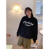 Áo sweater nữ boxy cổ tròn 100% cotton 320GSM dày dặn - Local Brand RTOML, giá 119.999 VND 2
