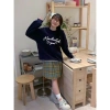 Áo sweater nữ boxy cổ tròn 100% cotton 320GSM dày dặn - Local Brand RTOML, giá 119.999 VND 4