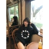 Áo sweater nữ boxy cổ tròn 100% cotton vải nỉ bông thoáng mát 320GSM in mix - Giá chỉ 119.999đ RTOML 6