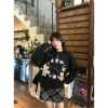 Áo sweater nữ boxy cổ tròn 100% cotton vải nỉ bông thoáng mát 320GSM in mix - Giá chỉ 119.999đ RTOML 7