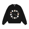 Áo sweater nữ boxy cổ tròn 100% cotton vải nỉ bông thoáng mát 320GSM in mix - Giá chỉ 119.999đ RTOML 10