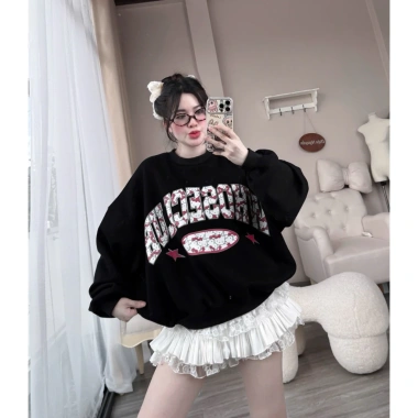 Áo Sweater Nữ Boxy Mềm Mịn In Hello Kitty Phong Cách Dễ Thương 161.020₫