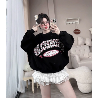 Áo Sweater Nữ Boxy Mềm Mịn In Hello Kitty Phong Cách Dễ Thương 161.020₫