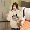 Áo sweater nữ đen bigsize ngôi sao in hình, áo khoác RTOML - 119.999₫ 4