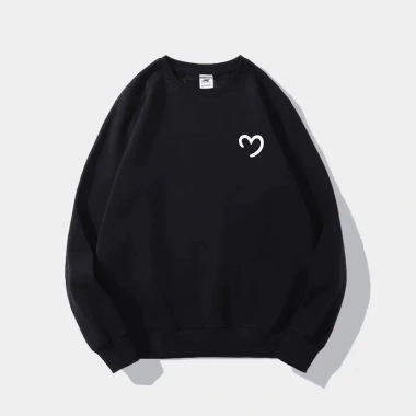 Áo Sweater Nữ Đỏ 2.025 Họa Tiết Trái Tim Độc Đáo - Áo Đôi 320GSM 100% Cotton RTOML Giá 119.999 VND