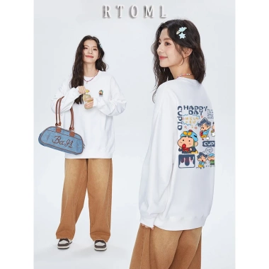 Áo sweater nữ đỏ Noel thu đông form rộng Shin&Shin in hình - RTOML, chỉ 119.999₫