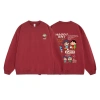 Áo sweater nữ đỏ Noel thu đông form rộng Shin&Shin in hình - RTOML, chỉ 119.999₫ 10