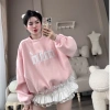 Áo Sweater Nữ Form Boxy Thêu Chữ Min Dễ Thương Năng Động - Giá 169.750₫, Phối Đồ Đi Học, Chơi, Café