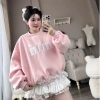 Áo Sweater Nữ Form Boxy Thêu Chữ Min Dễ Thương Năng Động - Giá 169.750₫, Phối Đồ Đi Học, Chơi, Café 5