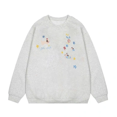 Áo sweater nữ form rộng Hàn Quốc xám tiêu, thu đông dễ thương, tay dài nỉ - RTOML 69.000₫