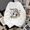 Áo Sweater Nữ Oversize Xám Nhạt In Chó Bánh Mì Cartoon Dễ Thương 320gsm Cotton 119.999₫ 5