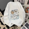 Áo Sweater Nữ Oversize Xám Nhạt In Chó Bánh Mì Cartoon Dễ Thương 320gsm Cotton 119.999₫ 8