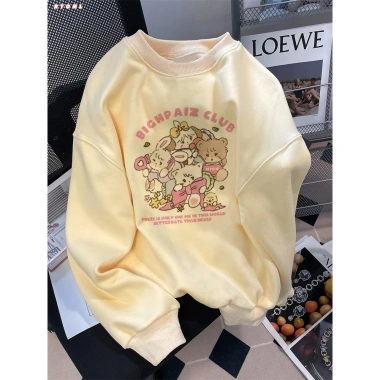 Áo Sweater Nữ RTOML 100% Cotton 320GSM Họa Tiết Hoạt Hình Dễ Thương, Dễ Phối Đồ - Giá 119.999 VND