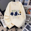 Áo sweater nữ xám cổ tròn form rộng Hàn Quốc nỉ dài tay mùa đông - RTOML 119.999₫ 5
