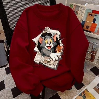 Áo sweater nữ xám cổ tròn form rộng Hàn Quốc nỉ dài tay mùa đông - RTOML 119.999₫ 7 Áo sweater nữ xám cổ tròn form rộng Hàn Quốc nỉ dài tay mùa đông - RTOML 119.999₫ 7