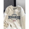 Áo Sweater Nữ Xám Nhạt MINARUIS - Chữ Cái Oversize 100% Cotton Hàn Quốc, Giá 119.999₫ 2