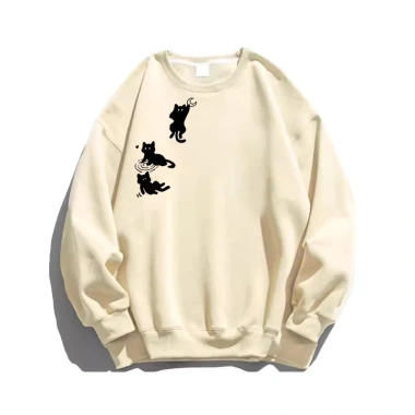 Áo Sweater Nữ Xám Nhạt Unisex In Mèo Đen 3 Hình Dễ Thương Oversize 320gsm - Thương Hiệu RTOML Giá 119.999 VND 6 Áo Sweater Nữ Xám Nhạt Unisex In Mèo Đen 3 Hình Dễ Thương Oversize 320gsm - Thương Hiệu RTOML Giá 119.999 VND 6