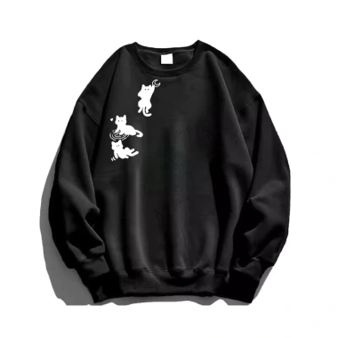 Áo Sweater Nữ Xám Nhạt Unisex In Mèo Đen 3 Hình Dễ Thương Oversize 320gsm - Thương Hiệu RTOML Giá 119.999 VND 7 Áo Sweater Nữ Xám Nhạt Unisex In Mèo Đen 3 Hình Dễ Thương Oversize 320gsm - Thương Hiệu RTOML Giá 119.999 VND 7