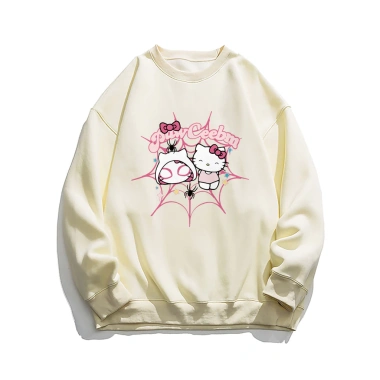 Áo sweater nữ xám tiêu form rộng Hàn Quốc Salmo nỉ dài tay mùa thu đông Hello Kitty - Giá chỉ 119.999 VND 7 Áo sweater nữ xám tiêu form rộng Hàn Quốc Salmo nỉ dài tay mùa thu đông Hello Kitty - Giá chỉ 119.999 VND 7