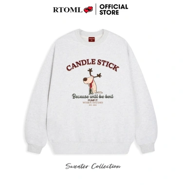 Áo sweater RTOML nỉ bông dày 380Gsm họa tiết hoạt hình tinh tế, giao 24h, giảm còn 119.999₫
